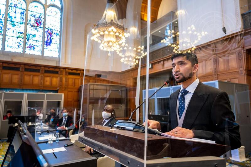 The International Court of Justice (ICJ), principal judicial organ of the UN, holds public hearings (by video link) on the preliminary objections raised by Myanmar in the case concerning "Application of the Convention on the Prevention and Punishment of the Crime of Genocide" (The Gambia v. Myanmar) at the Peace Palace in The Hague, from 21 to 28 February 2022. Sessions are held under the presidency of Judge Joan E. Donoghue, President of the Court.