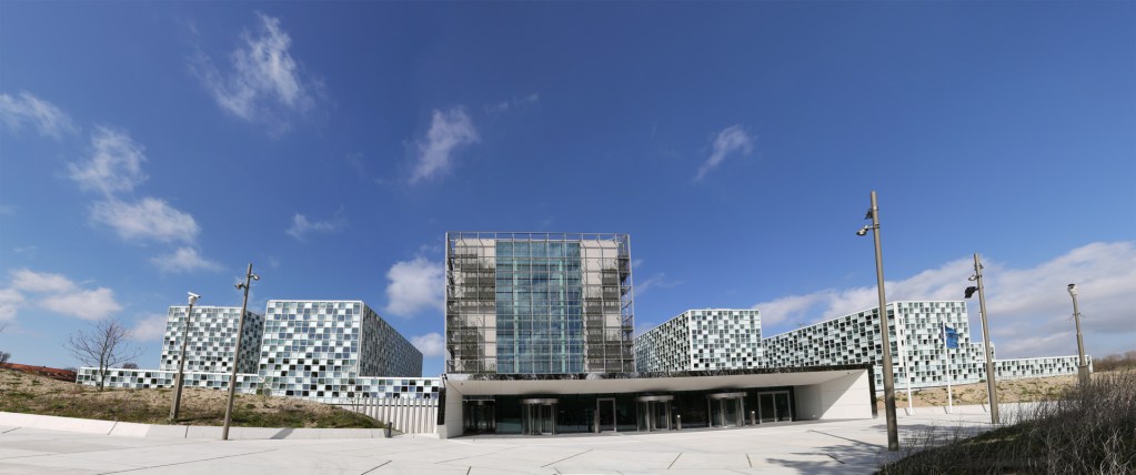 The facade of the ICC building.