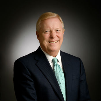 A headshot of US Representative Richard Gephardt Smiles