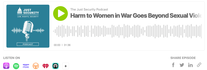 The episode title appears with sound waves behind it.