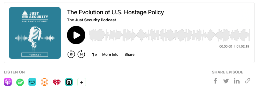 The episode title appears with sound waves behind it.