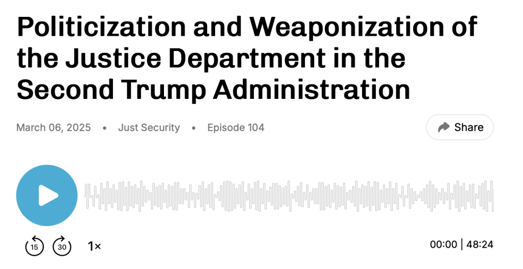 The episode title appears with sound waves behind it.